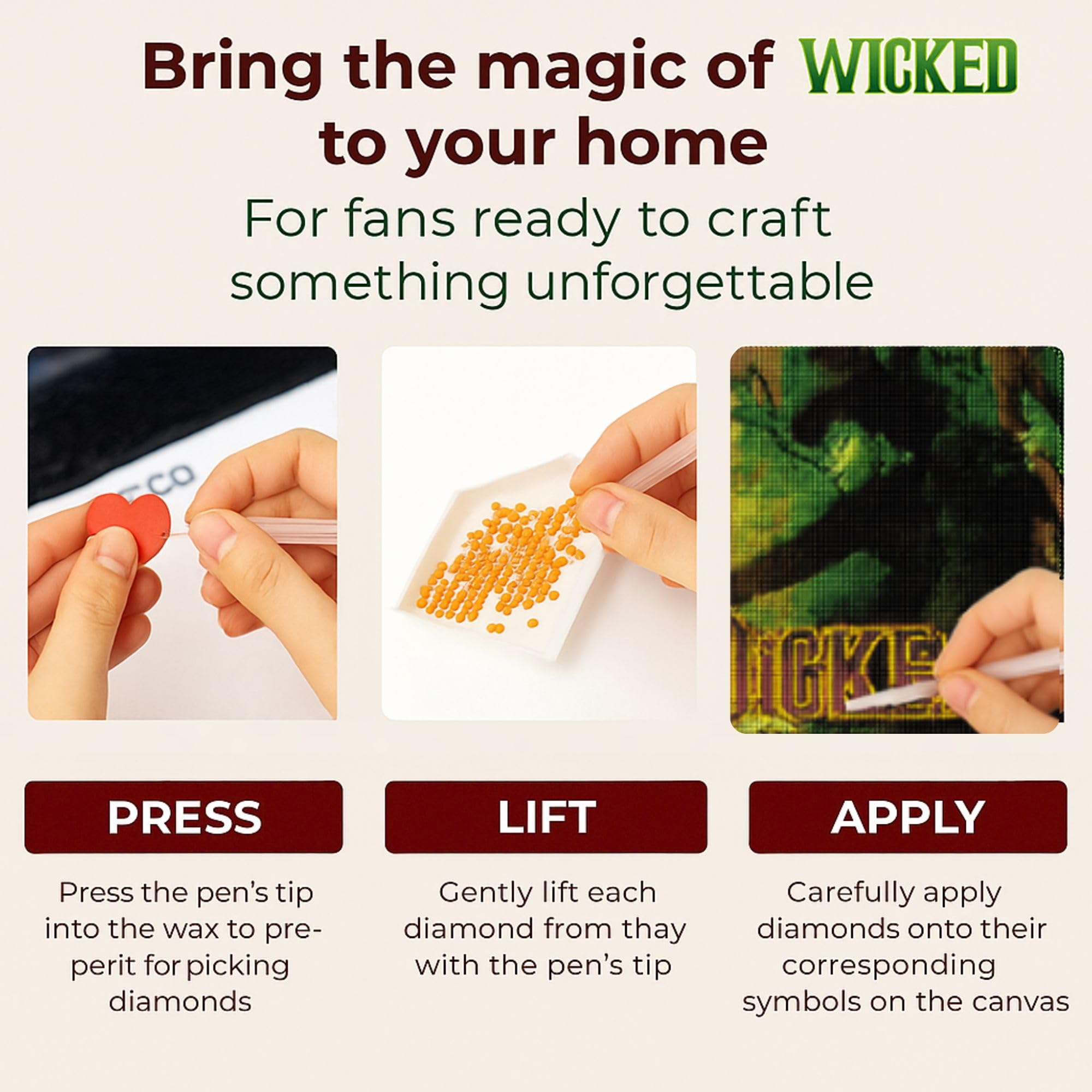 Amazon.com: CRAFTHUB Wicked Diamond Art – Everyone Deserves The